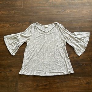 Super Soft Bell Sleeved Caution to the Wind Sweater